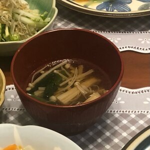 ☆ほうれん草とえのき茸のお味噌汁☆